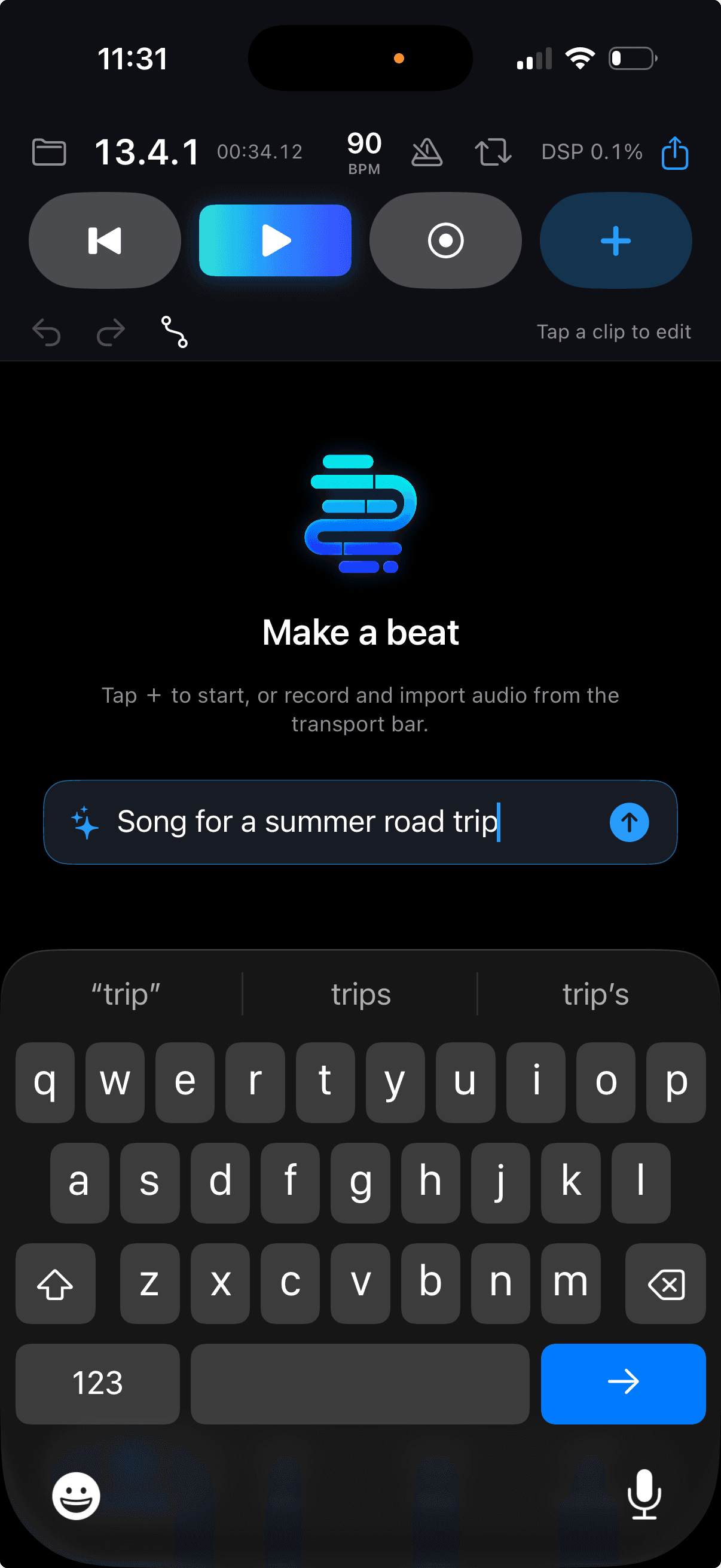 Bounce app screenshot