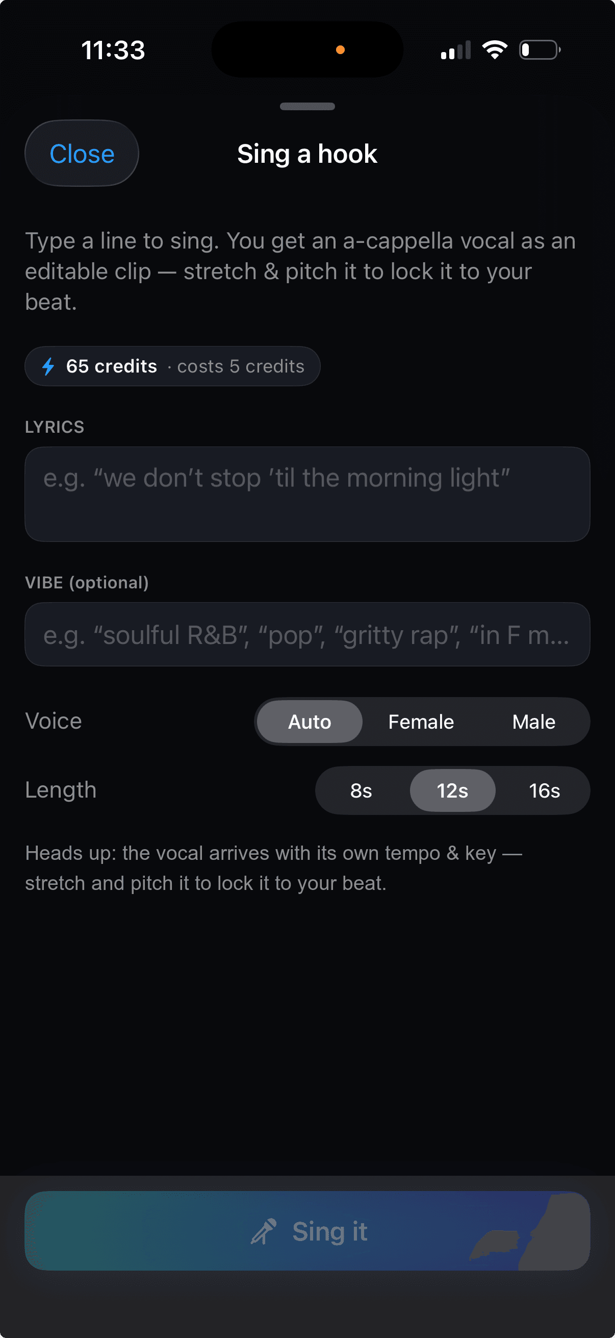 Bounce app screenshot
