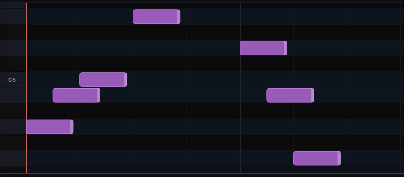 Bounce for Mac — the piano roll editor