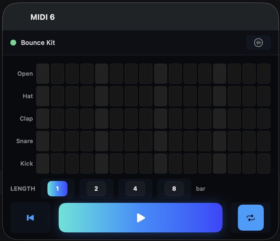 Bounce for Mac — the step sequencer / beat grid